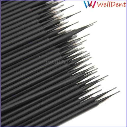 100PCS Dental Applicator Brush Disposable Micro Black Size 1.2 mm Dental Materials Dental Tools