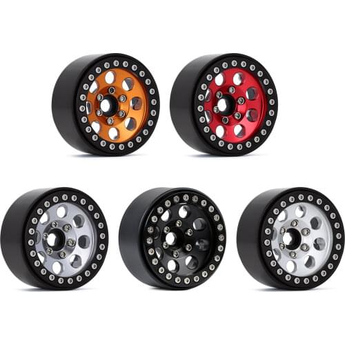 4PCS 8 Round Hole 1/10 RC Crawler Car 1.9" Wheel BEADLOCK Rim for Traxxas TRX-4 Axial SCX10 90046 AXI03007 RedCat D90