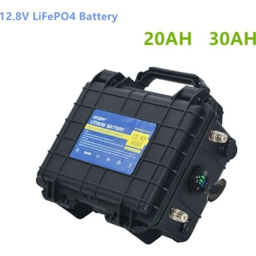 12v lifepo4 battery 20AH 30AH 12.8v lifepo4 lithium battery pack with 5A charger for fishing LED lighting ,sounder