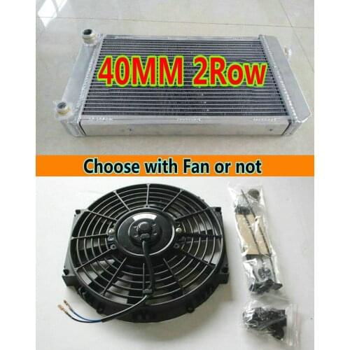 Aluminum Radiator & FAN For MG Midget 1500 MK IV 1974-1980 Manual 1493 cc 1.5L Convertible