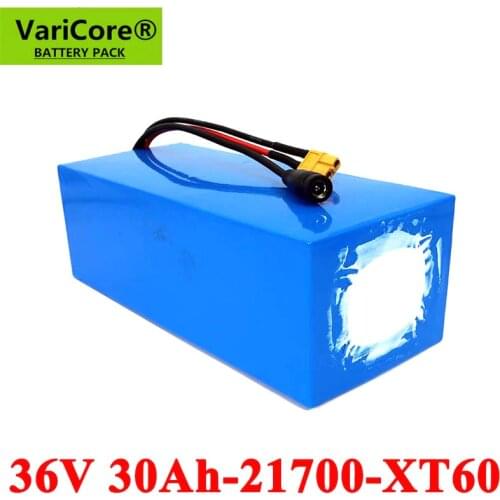 VariCore 36V 30ah 21700 10S6P electric motorcycle tricycle bike batteria 42v 30A E scooter battery wtih BMS Protection 500W 800W
