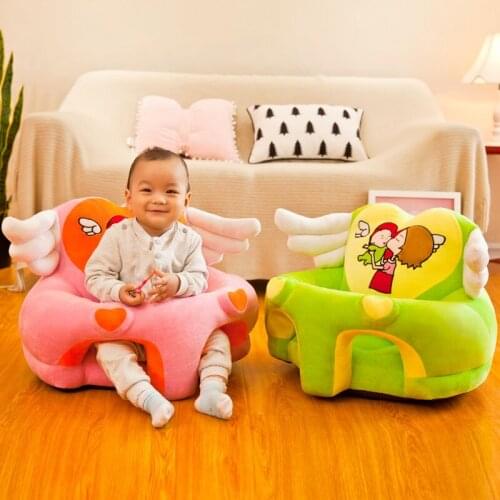 Big Soft Stuffed Animal Baby Sofa Baby Safety Seat Plush Infant Cushion Feeding Chair Learning To Sit Back Support Plush Toy