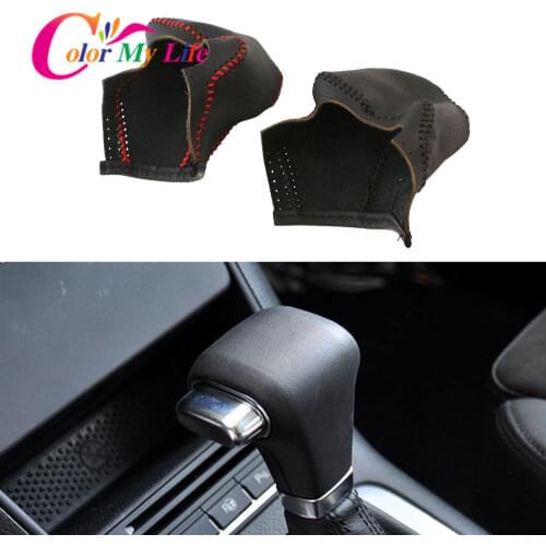 Color My Life Car Gear Head Shift Knob Cover for Volkswagen VW Golf 6 Passat Touran Tiguan POLO JETTA 5 AT LHD Accessories