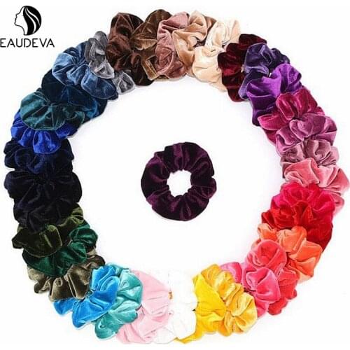 Women Girls Elegant Velvet Hair Ring Scrunchie Elastic Hair Rubber Bands Accessories Hair Rope Ponytail Hair Accessories