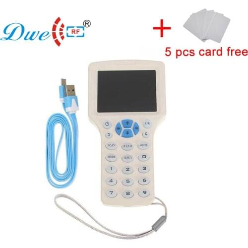 DWE CC RF access control card reader key duplicator pin code smart card machine programmer duplicators rfid copier