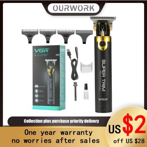 Electric Hair Clipper Mens Retro Style Oil Head Push White Carving Barber Shop Low Noise And Strong Power