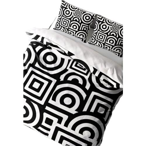Geometric Nordic Simple Bedding Set Adult Duvet Cover Sets Bedclothes Bed Linen Sheet Single Double Queen King size Qulit Covers