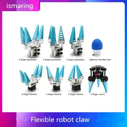 Flexible Robot Claw Bionic Flexible Mechanical Finger Fruit Sorting Gripper Grab Adaptive Pneumatic Electric
