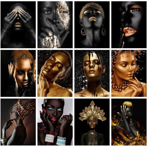 Huacan New Arrival Diamond Painting Full Square Woman 5D DIY Diamond Embroidery Mosaic Portrait Decorations Home