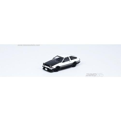 INNO 1:64 TOYOTA SPRINTER TRUENO AE86 WhiteBlack Japan Special Edition Diecast Model Car
