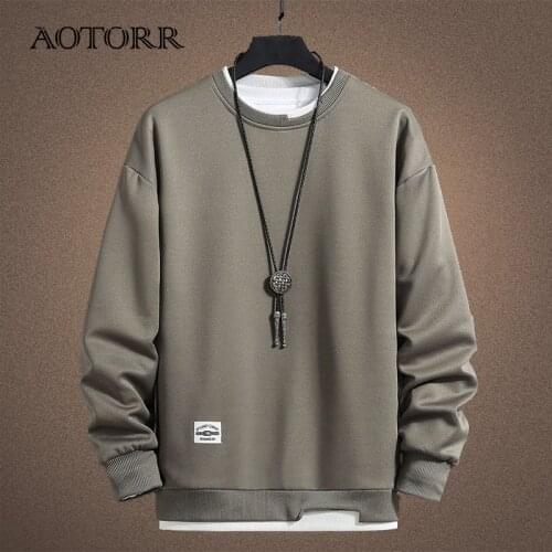 2021 Casual Mens Sweatshirt Autumn Spring Hip Hop Hoodies Men Streetwea Pullover Fashion Clothes Mens Oversized Korean Style