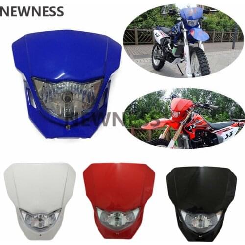Universal motorcycle Enduro Headlight fairing With Bulb Dirt Bike Motocross Headlamp For Yamaha WR 250 450 250F 450F 426