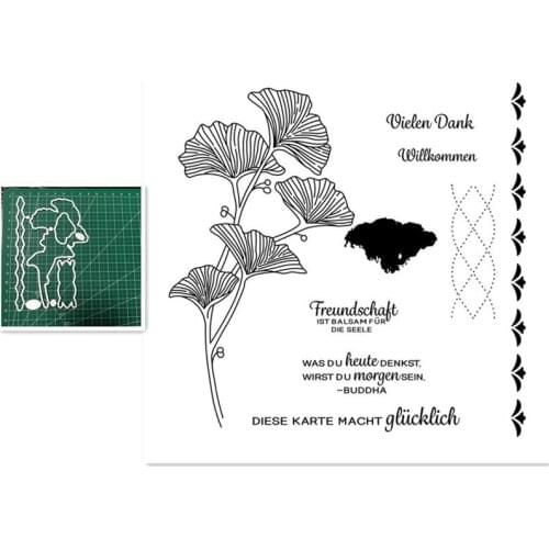 German Metal Cutting Dies and Clear Stamp Template For Scrapbooking DIY Photo Album Handmade Decoration Embossing Crafts