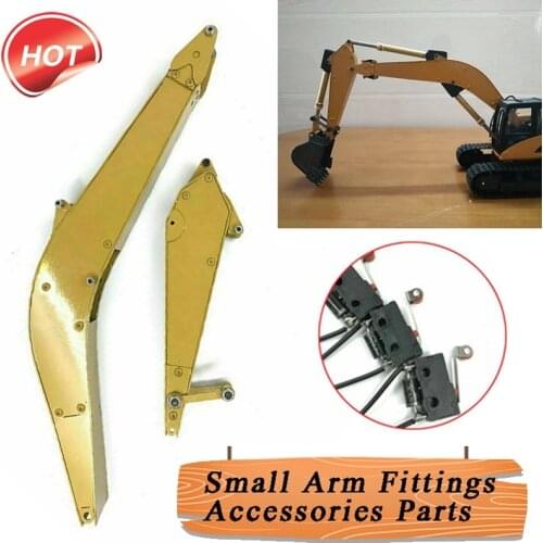 Upgrade Full Metal Big and Small Arm for HUINA 1550 RC Crawler Car 15CH 2.4G 1:14 RC Excavator Metal Arm Part