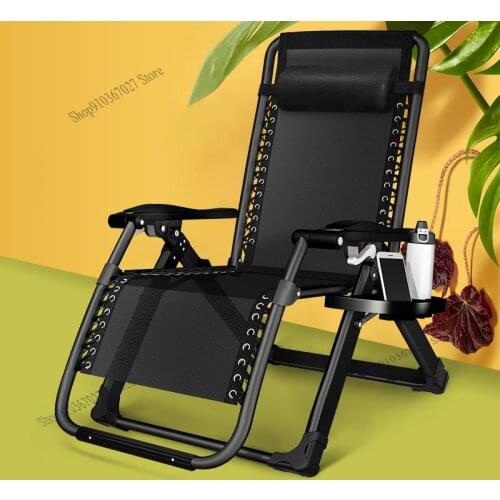 Reclining Chair Folding Bed Single Nap Household Simple Lunch Break Portable Office Marching Bed Midday Sleeping Artifact Movabl