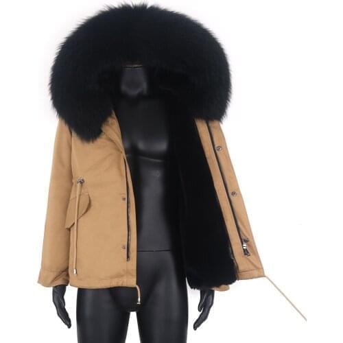 7xl Waterproof Men Short Parka Winter Jacket Natural Fox Fur Coat Warm Thick Real Fur Coat Outerwear Streetwear