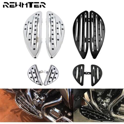 Motorcycle Front Floorboards Footpegs Passenger CNC Male Mount Footrest For Harley Touring Softail Dyna Fat Boy Glide Sportster