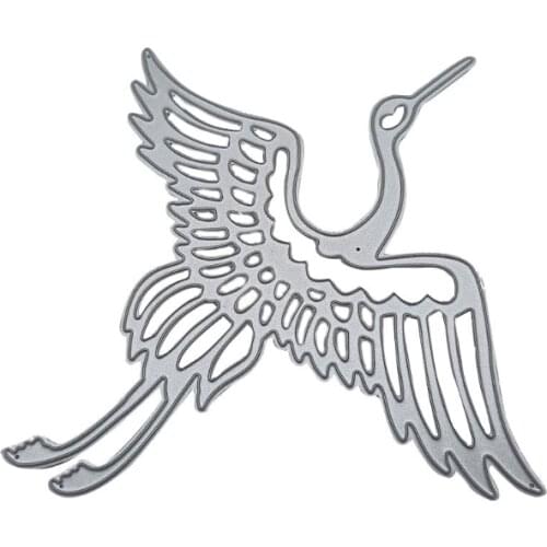 Flying Red-crowned Crane Carbon Steel Cutting Dies DIY Scrapbooking Photo Album Embossing Paper Cards Making Stencil