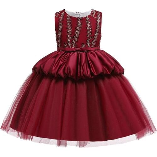 Children Princess Girl Dress for Wedding Birthday Party Teenage Girl Kids Evening Prom Dresses for Girls 3-5-7-9-10-11-12-14T