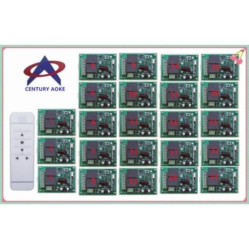 CENTURY AOKE motor garage door projection screen /shutters DC12V RF Wireless Remote Control switch & 23* Receivers + 1*Remote