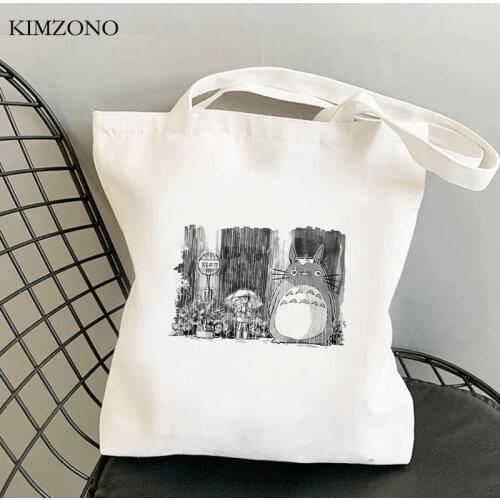 Studio Ghibli Totoro shopping bag reusable shopper shopping eco grocery bolso bag sacola woven fabric sac cabas sac toile