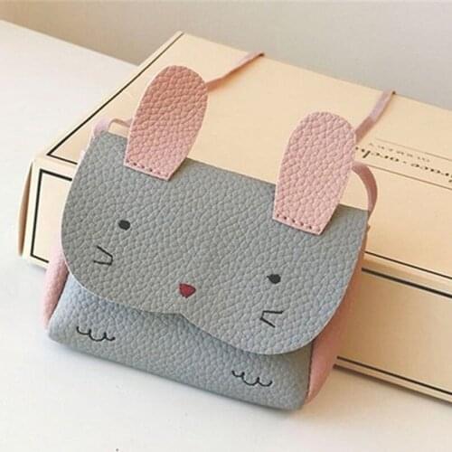 New Fashion Baby Kids Girl Bunny Shoulder Bag Cute Animal Storage Crossbody Messenger Bags Handbag Kids Gifts