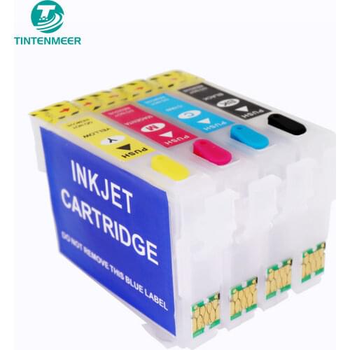 TINTENMEER T2991 - T2994 T299 T299xl Refillable Ink Cartridge with Auto Reset Chip for Epson XP435 XP442 XP445 XP452 XP455