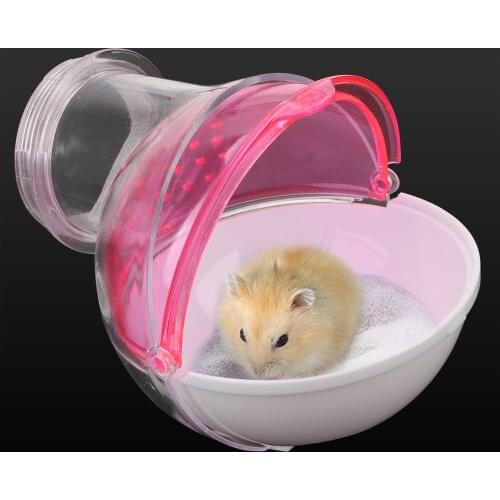 Pet Hamster Bathroom Sauna Room washroom Cage Box House For Pets Hamster Mouse Small Animals Pet Rabbit Chinchilla Rat Toilets