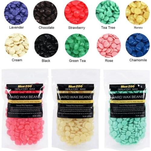 Wax For Depilation100g/Pack Wax Beans Depilatory Hot Film Wax Pellet Removing Bikini Face Hair Legs Arm Hair Removal Bean Unisex