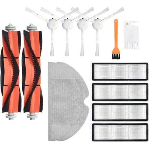 For Xiaomi Mijia 1C ing Mopping Robot Vacuum Cleaner Spare Parts Main Brushes Filters Side Brush