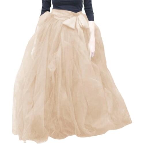 Woman Tulle Skirt 2017 New Fashion Long Black Tutu Skirt Ball Gown With Sashes For Woman Tutu Saias High Quality Tulle Skirt