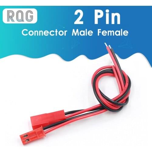 10set 100mm 150mm 22 AWG 2 Pin JST Plug Connector Male Female Plug Connector Cable Wire for RC Toys Battery LED Lamp
