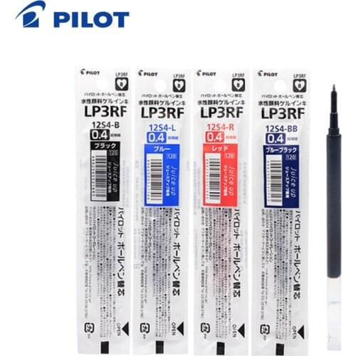 10pcs PILOT LP3RF-12S4 Refill New Juice Up Pen Refill 0.4mm Large Capacity Writing Smooth Neutral Gel Refill