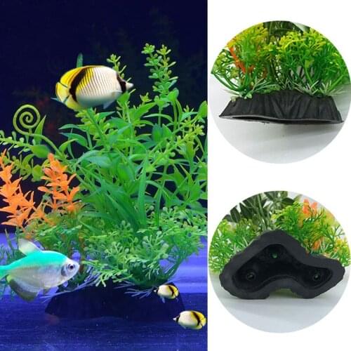 14cm Simulation Artificial Plants Aquarium Decor Water Weeds Ornament Plant Fish Tank Aquarium Grass Aquarium Decoration