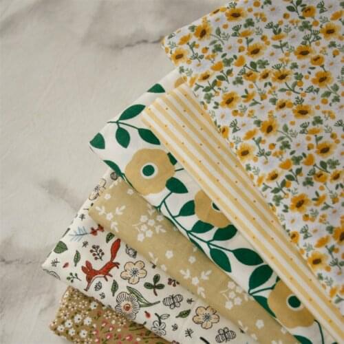 160x50cm Cotton Floral Fabric By The Meter Childrens Clothing Dress Doll Clothing Manual DIY Home Photo Props Cloth