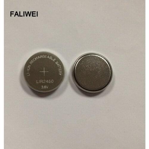 2PCS/LOT 3.6V LIR2450 LIR 2450 Rechargeable CMOS BIOS Button Coin Cell Li-ion Lithium