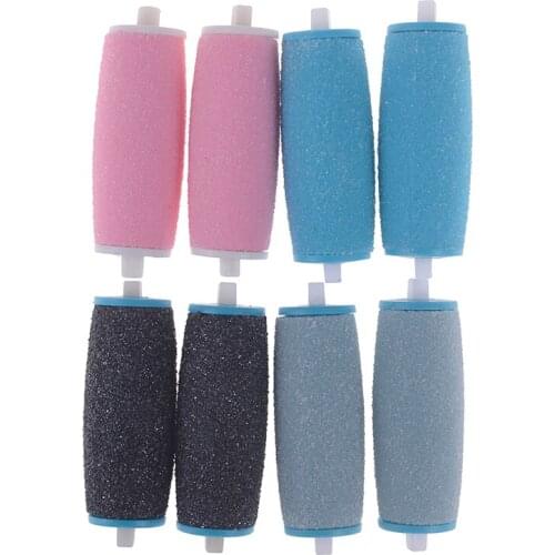 2Pcs Foot File Dull Polish Foot care tool Heads Hard Skin Remover Refills Replacement Rollers New