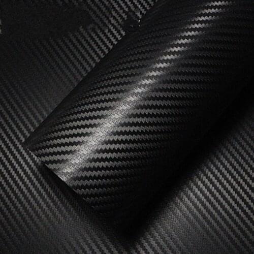 50*150CM 3D Carbon Fiber Car Styling Stickers Cool PVC Interior Vinyl Film Wrap Roll Laptop Cell Phone Wall Pater