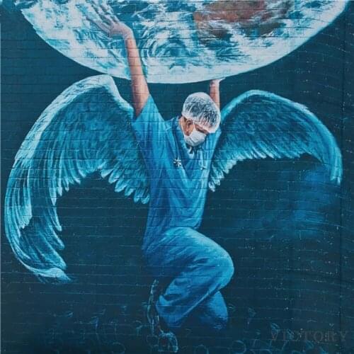 5D Diamond Painting Full Drill Square Medical Staff Diamond Embroidery Cross Stitch Doctors Earth Rhinestones Mosaic Craft Kit