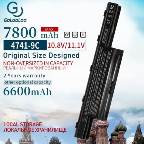 Golooloo 7800mAh Laptop Battery for Acer Aspire V3 5750G 4252 4253 4339 AS10D51 AS10D61 AS10D31 4552 4552G 4560 4750G 5750 5560