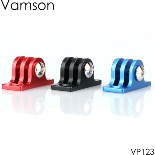Vamson Accessories for GoPro Hero 8 7 6 5 4 CNC Aluminum Alloy Tripod Adapter Mount for Yi 4K for SJCAM Sport Camera VP123