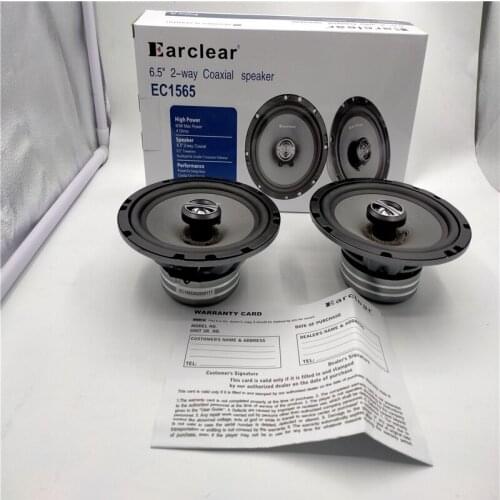 Free Shipping 6 Sets EC101 60W Car Audio Earclear 6.5'' 2Way 120W Max Power Packaged component set Designed In Germany