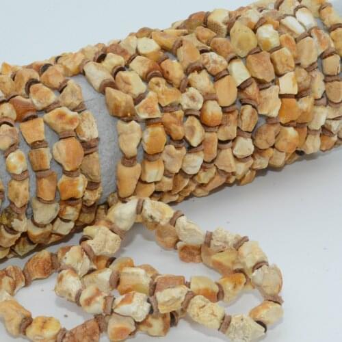 Natural Baltic Butter Amber Rough Material Nuggets Bracelets 8mm-12mm, Length 17cm-18cm