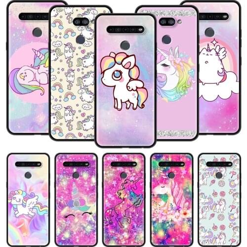For LG K41s K61 K40s K40 K50 K50s G6 G7 G8 K31 K42 K52 K62 K71 Silicone Soft Phone Case Back Cover Hippo Unicorn Horse