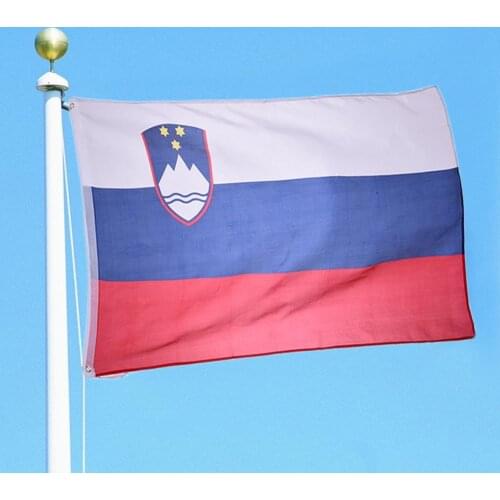 90x150cm Slovenia Flag No. 4 Polyester Flag For Courtyard Banner Holiday Celebration Sport Event Hanging Flag Decoration 3x5ft