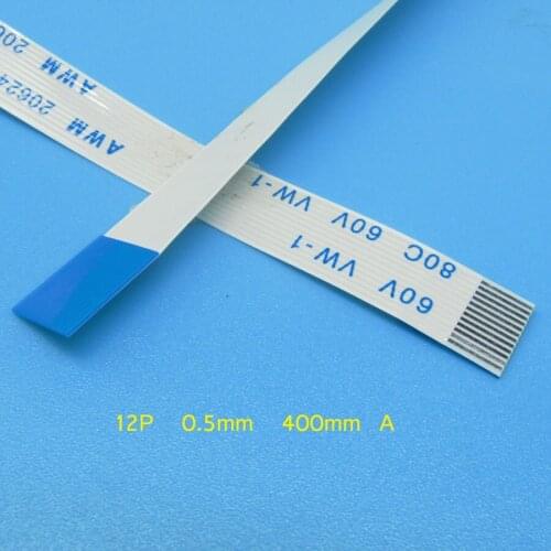 1-100pcs AWM 20624 80C 60V VW-1 FFC FPC flat flexible cable 0.5mm pitch 12pin Length 400mm Width 6.5mm Forward Flex cable Type A