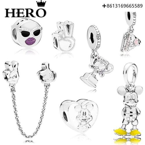 Hero100% 925 Sterling Silver Original Copy High Quality 1:1 Beads With Logo Free Of Charge Wholesale Manufacturers