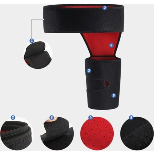 Compression Brace for Hip,Sciatica Nerve Pain Relief Thigh Hamstring,Quadriceps,Joints,Arthritis,Groin Wrap Hip Strap 68UD