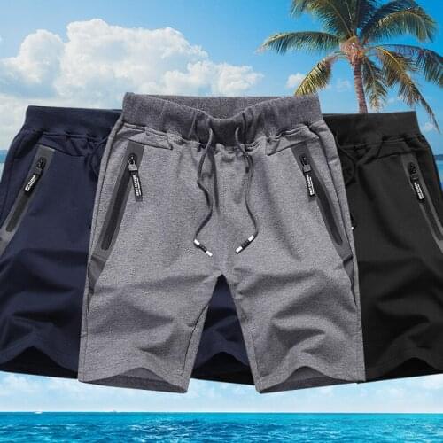 Summer casual shorts male cotton fashion branded mens clothing knitting sports Shorts Mens Beach Shorts