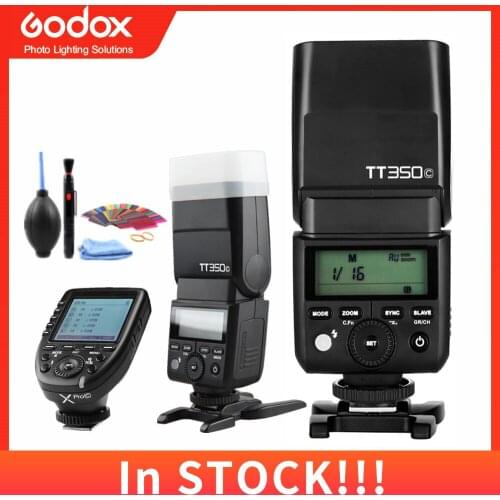 Godox TT350C GN36 2.4G TTL HSS Mini Flash Speedlite + Xpro-C Trigger Transmitter for Canon 5D 6D 7D 1D 850D 800D 1500D 3000D
